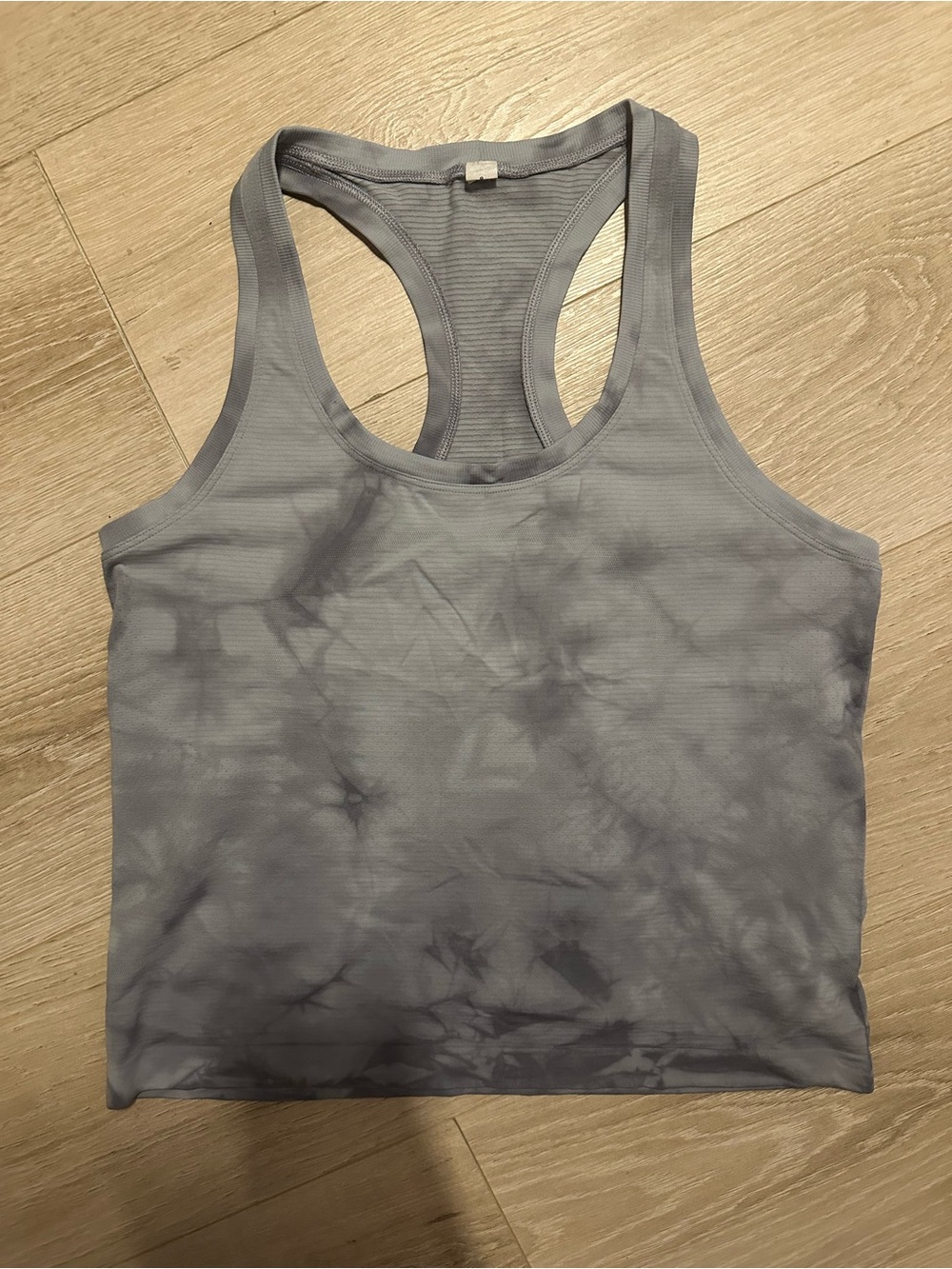 lululemon athletica Light Gray Ribbed Racerback Tank